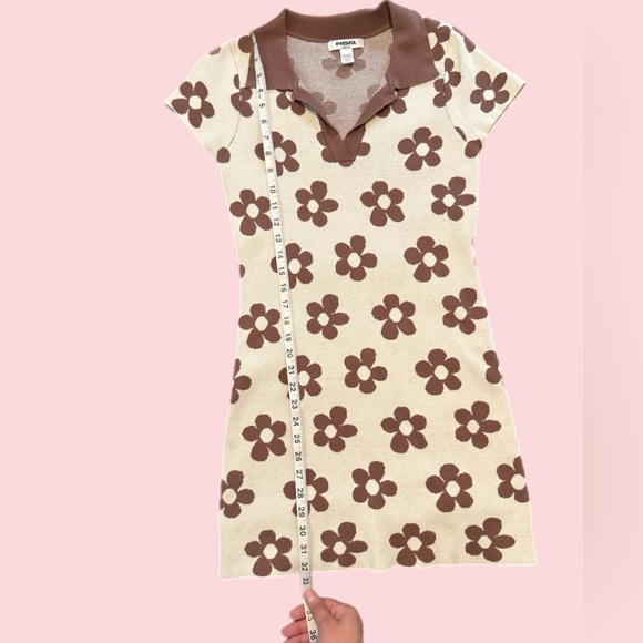 RSQ Brown and Cream Floral Mini Dress 🌼 - Picture 7 of 9